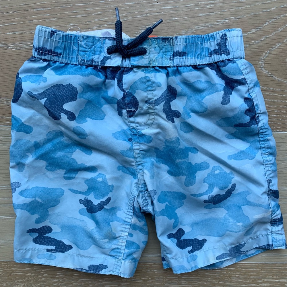 Joe fresh blue camo swim shorts size 3